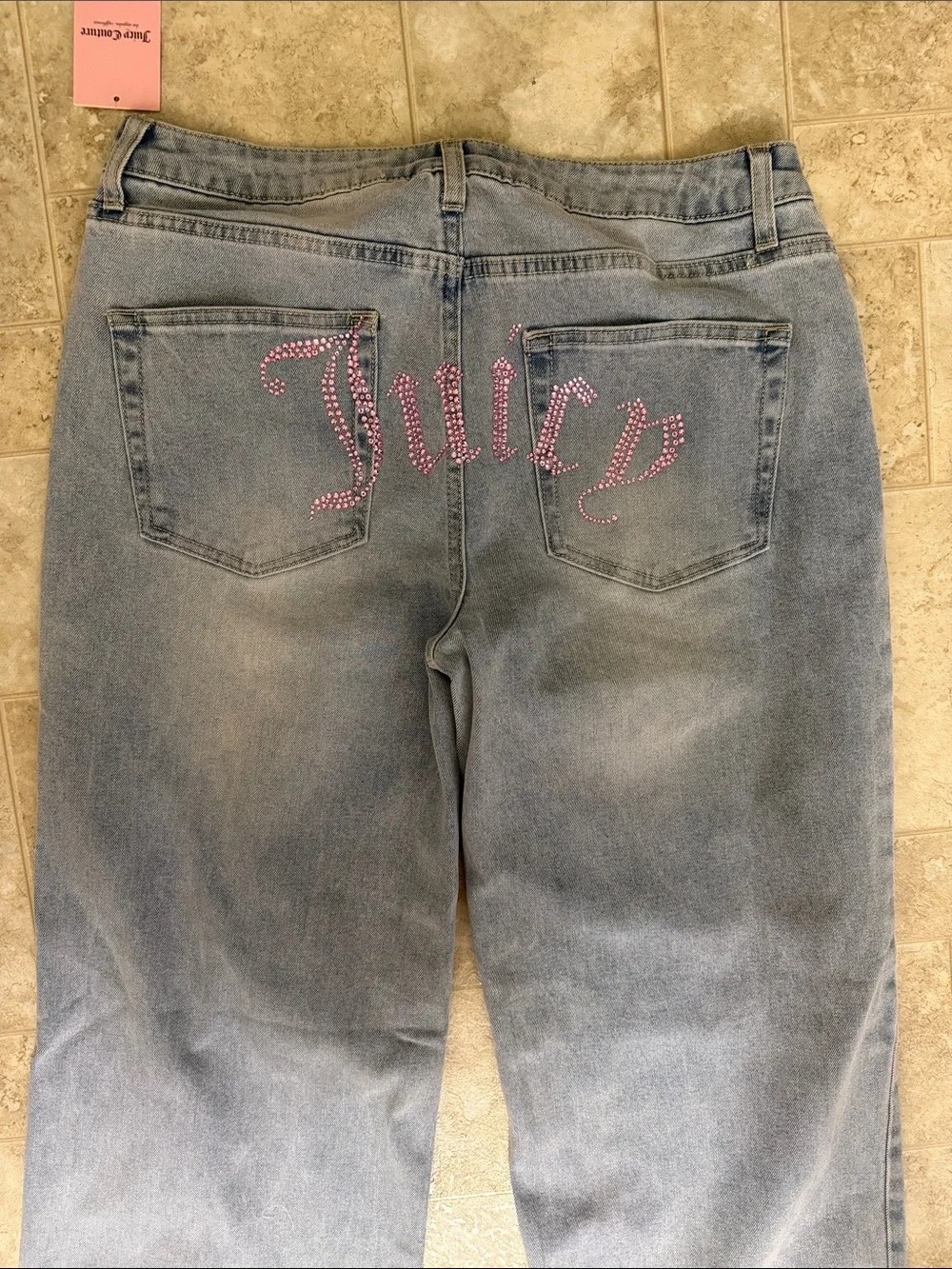 Juicy Couture Light Blue Wide-Leg Jeans